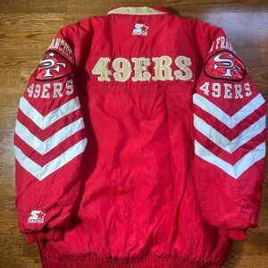 San Francisco 49ers Red Puffer Jacket